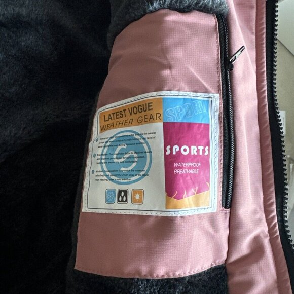 Moerden Pink Black Fleece Lined Unco & Boror Vator 189 Waterproof Jacket Size S - Picture 6 of 10
